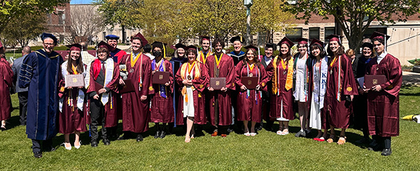 2025 History Majors at Graduation